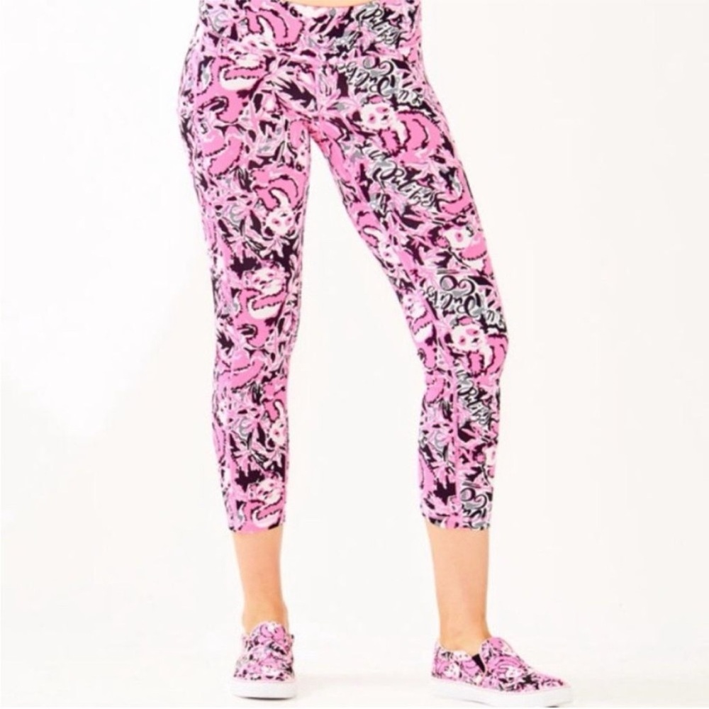 Lilly Pulitzer Luxletic  Crop Leggings My Boo Pandas